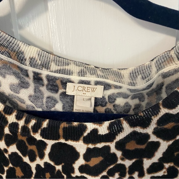 JCrew Factory Leopard Sweater - Picture 3 of 5
